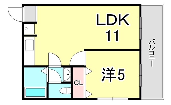 寿ハイツの物件間取画像